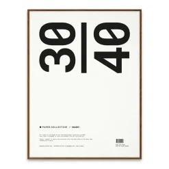 Paper Collective frame plexiglass-dark oak, 30x40 cm