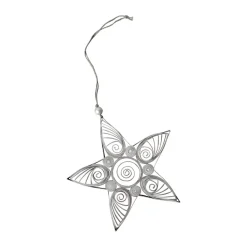 Paper star Christmas decoration 13 cm, Mole