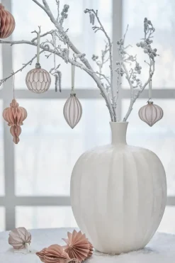 Pappia Christmas tree decoration 13 cm, Rose