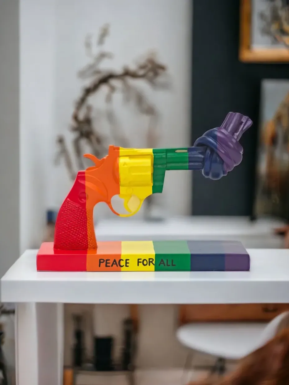 Peace for All decoration 19 cm, Multi