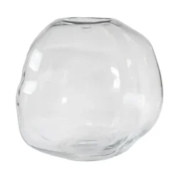 Pebble vase clear, large Ø28 cm