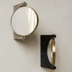 Pepe Marble mirror, Marble black, wall hung