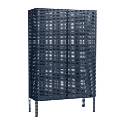 Perforated Cabinet cabinet large, Steel blue