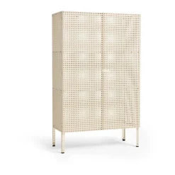 Perforated Cabinet cabinet large, Eggshell