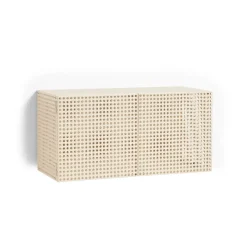 Perforated Cabinet wall cabinet small, Eggshell