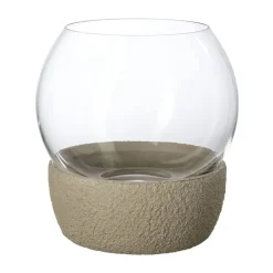 Perlemor Home Hurricane tealight holder Ø16 cm, Beige