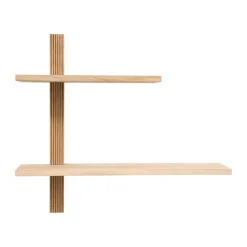 Phase wall shelf, Oak, 68x18x55 cm