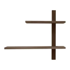 Phase wall shelf, Smoked Oiled Oak, 68x18x55 cm
