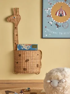 Philine hanging storage basket 90 cm, Nature giraffe
