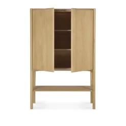 PI cabinet, Oak – 2 doors, 110 cm