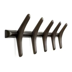 PI clothes hanger 70 cm, Dark brown stained mahogany