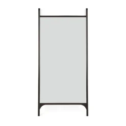 PI floor mirror 80x200 cm, Dark brown stained mahogany