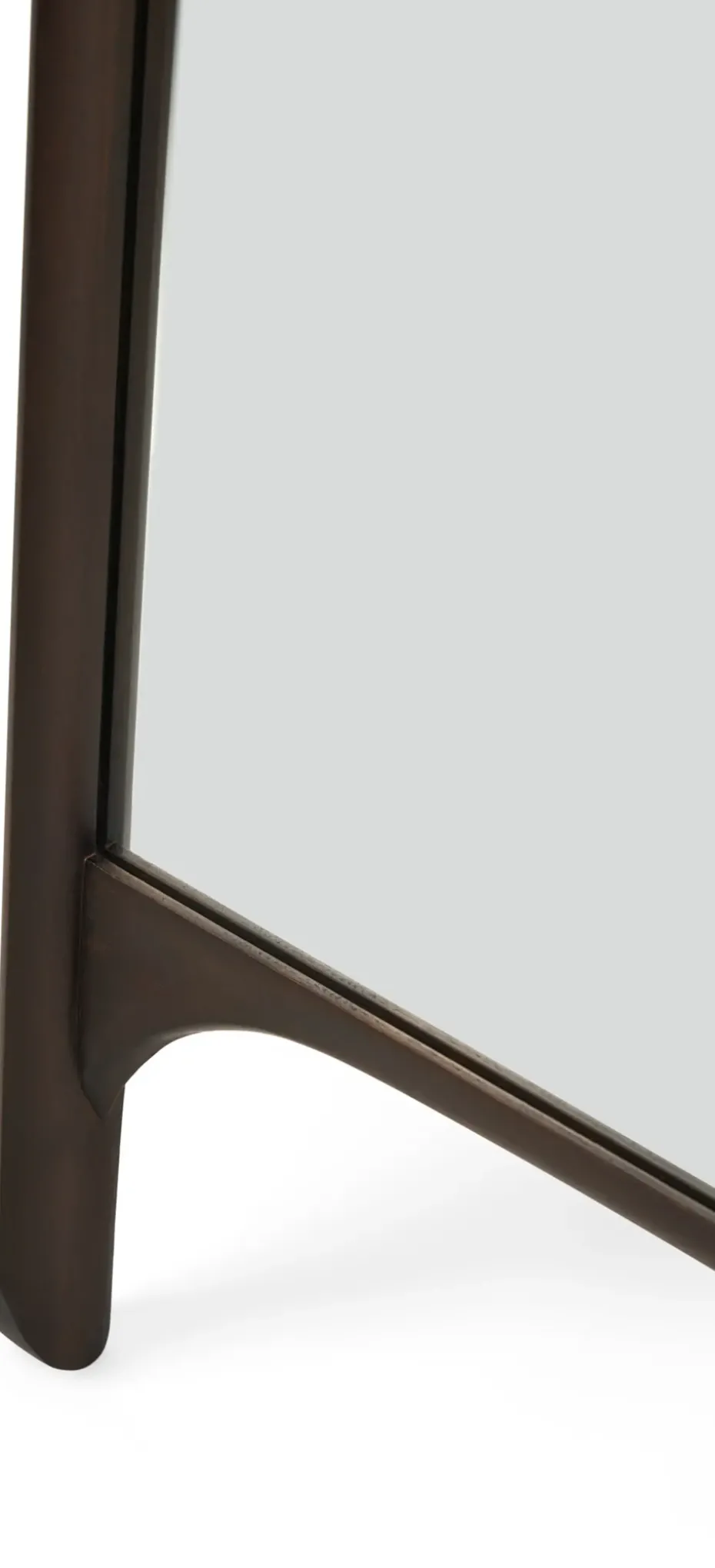 PI floor mirror 80x200 cm, Dark brown stained mahogany
