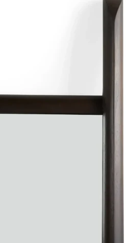 PI floor mirror 80x200 cm, Dark brown stained mahogany