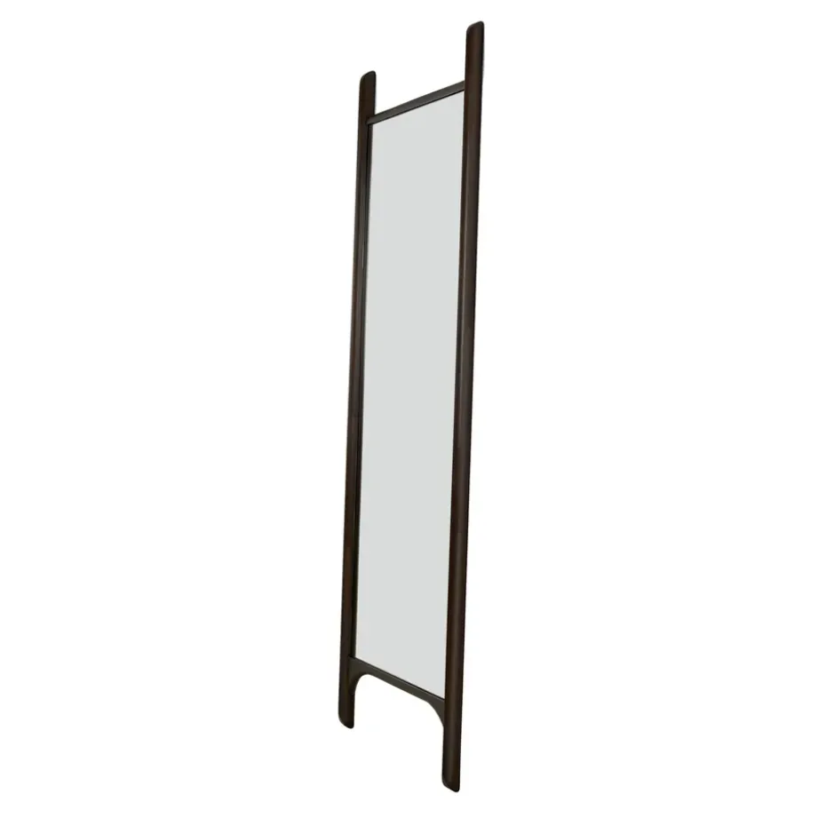PI floor mirror 55x190 cm, Dark brown stained mahogany