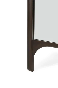 PI floor mirror 55x190 cm, Dark brown stained mahogany