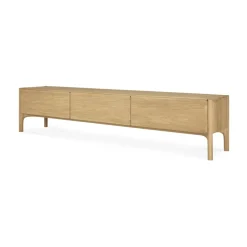 PI media bench, Oak, 242 cm