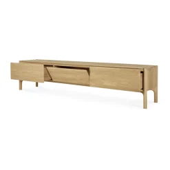 PI media bench, Oak, 242 cm