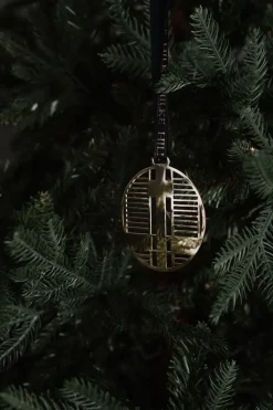 Piano tree ornament, Nickel-plated brass