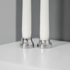 Piccolo no.2 candle sticks, Nickel-plated brass