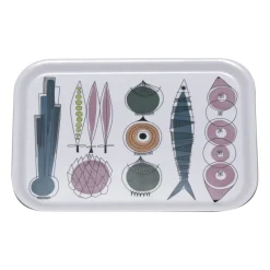 Picknick tray 20x27 cm, Blue pink-multi