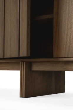 Pillar sideboard, Wild brown teak, 119 cm