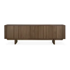 Pillar sideboard, Wild brown teak, 220 cm