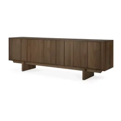 Pillar sideboard, Wild brown teak, 220 cm