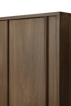 Pillar sideboard, Wild brown teak, 220 cm