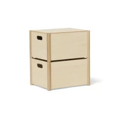Pillar storage box M, Beech