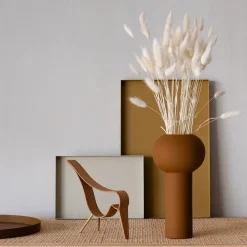 Pillar vase 24 cm, coconut