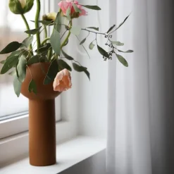 Pillar vase 24 cm, coconut