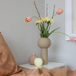 Pillar vase 32 cm, Sand