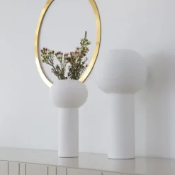 Pillar vase 24 cm, White