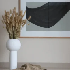 Pillar vase 32 cm, White