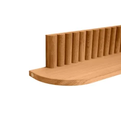 Pillar wall shelf, Oiled Natural Oak, 78x15x12 cm