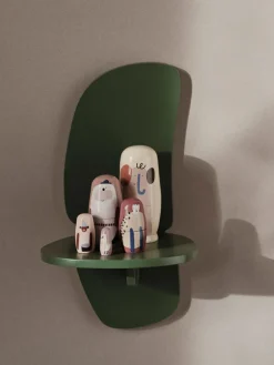 Pilu wall shelf 40 cm, Verdant Green