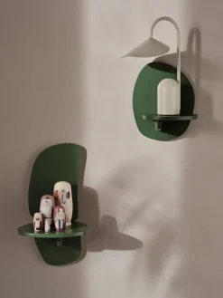 Pilu wall shelf 25 cm, Verdant Green