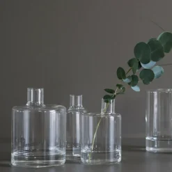 Pipe glass vase, small