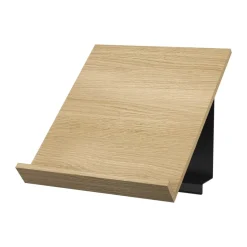 Pira G2 magazine shelf, White oak-dark grey