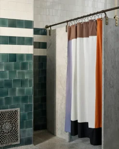 Pivot shower curtain 180x200 cm, Cream