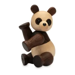 Pixi Panda decoration maple 9 cm, Brown