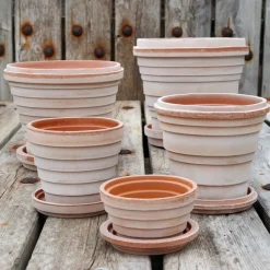 Planet Saturn flower pot Ø16 cm, pink