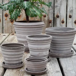 Planet Venus flower pot Ø14 cm, grey