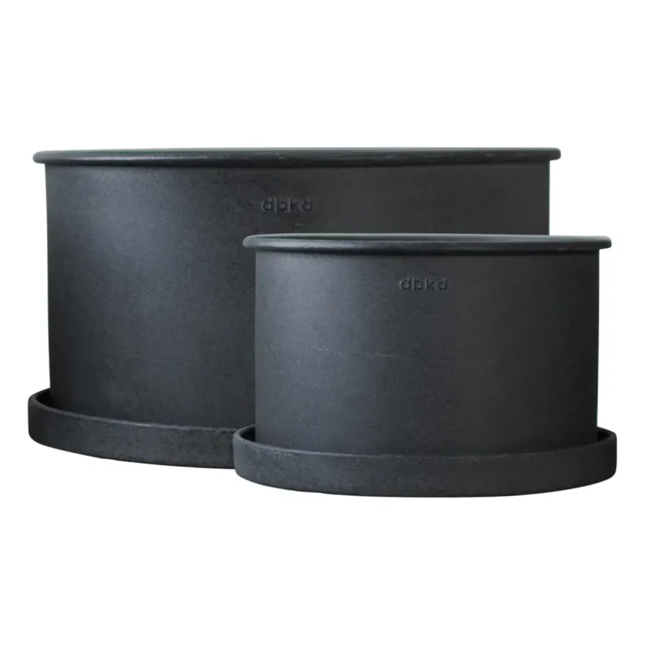 Plant bowl flower pot 2-pack, Black