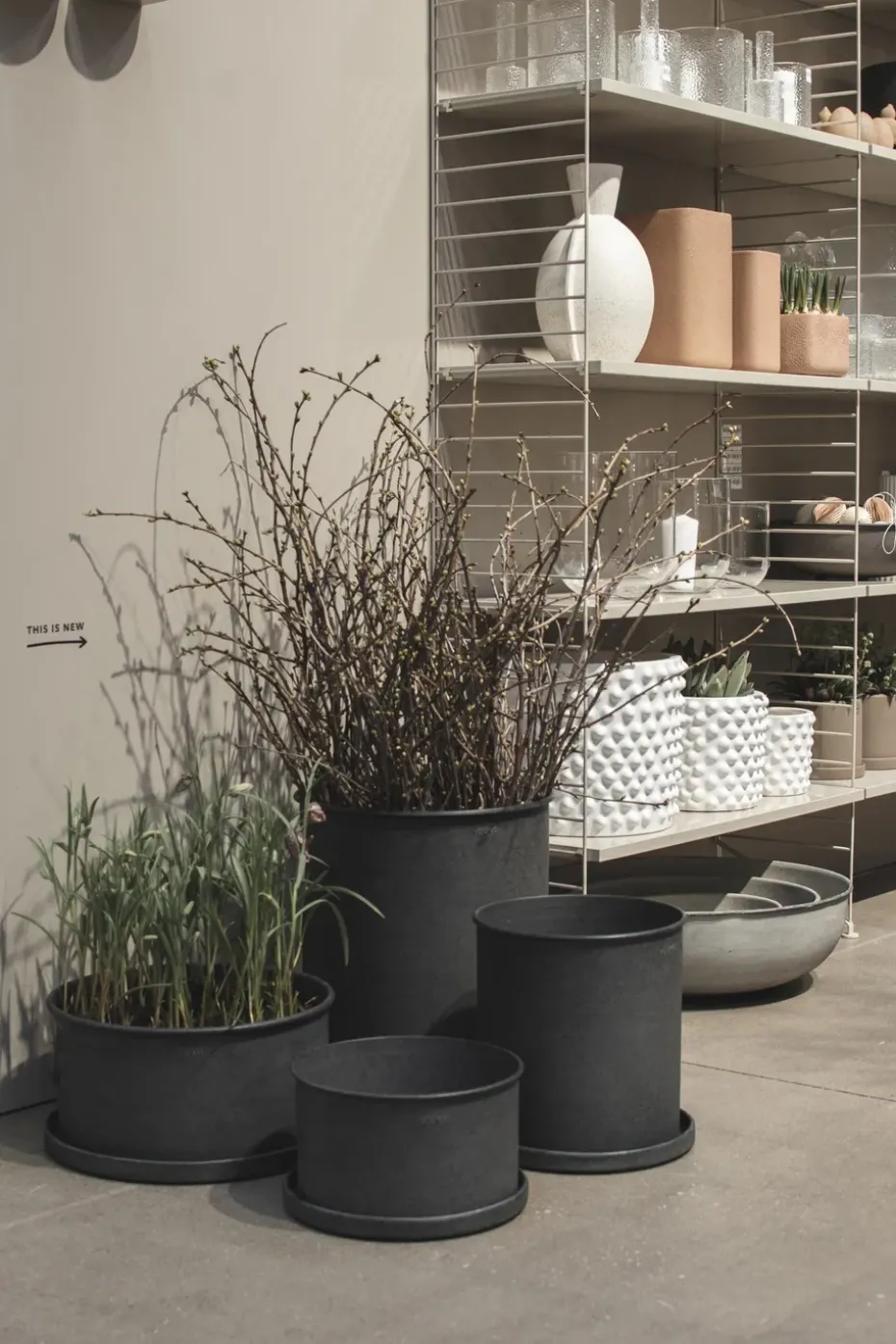 Plant bowl flower pot 2-pack, Black