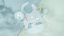 Playground bib with velcro, Blue