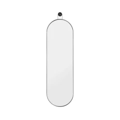 Poise oval mirror, black