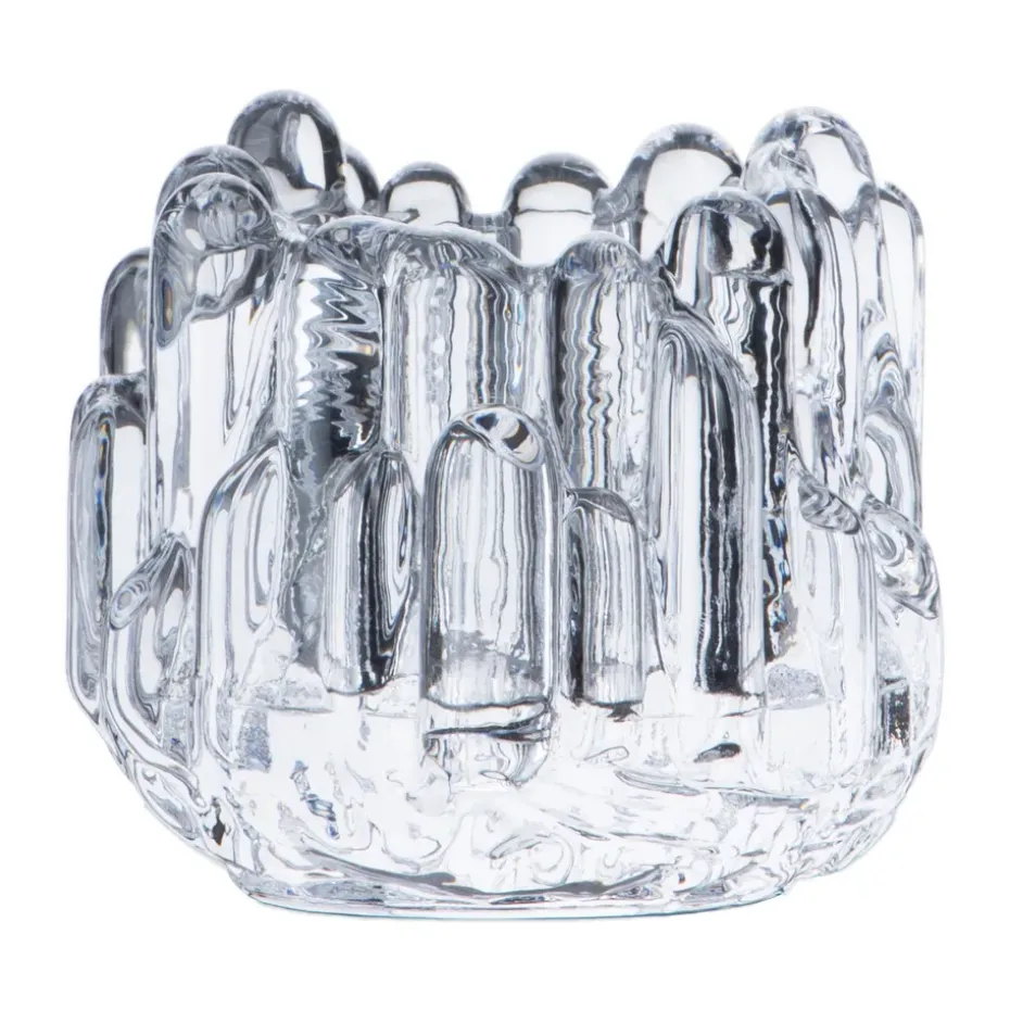 Polar candle holder 86 mm, Clear