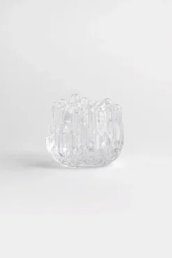 Polar candle holder 86 mm, Clear